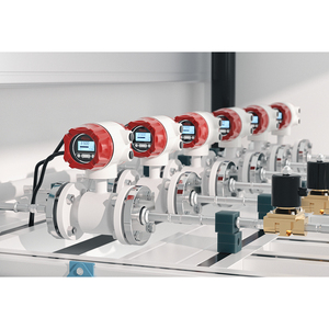 عداد تدفق المياه الكهرومغناطيسي 220 فولت RS485 بنبضات مغناطيسية 4-20 مللي أمبير من الفولاذ المقاوم للصدأ 316L نوع منفصل مع شاشة LCD وتسجيل البيانات - Product Image 5