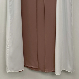 Abaya Fluida de Doble Capa de Chifón – Elegante Capa de Noche Transpirable para Bodas de Verano - Product Image 2
