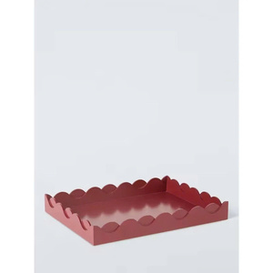 Plateau décoratif en laque ondulée fait main, plusieurs couleurs, plateau de service minimaliste à bords incurvés, en provenance du Vietnam - Product Image 1