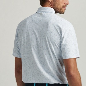 Designs Summer Short Sleeve Dry Fit Soft 88% Poly 12% Spandex Custom Golf Polo Shirts with Embroidery logo 250gsm Men Clothing - Product Image 4