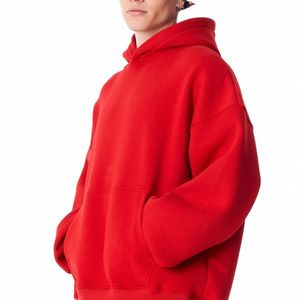 Sweat-shirts à capuche unisexe personnalisés avec logo imprimé, épaules tombantes, brodés, grammage lourd, vierges, vente en gros - Product Image 3