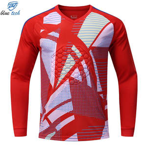 Camiseta de Portero de Fútbol Personalizada, Manga Larga, con Protección en el Pecho, Profesional, de Secado Rápido y Transpirable, OEM - Product Image 3