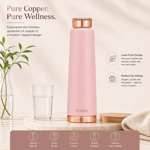Pure Copper Hammered Design Leak-Proof Water Bottle with Sustainable Health Benefits for Party Use & Drinkware Storage Supplies - Product Image 3