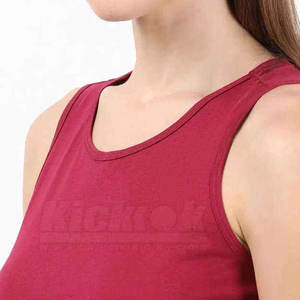 Nueva Camiseta sin Mangas para Mujer, 100% Algodón, Transpirable y de Secado Rápido, Logotipo Frontal Personalizable, Ropa Deportiva, Superventas - Product Image 6