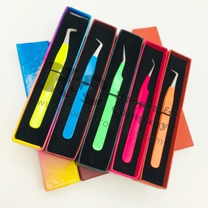 Custom Rose Gold Black Heart <b>Eyelash</b> <b>Extension</b> Tweezers Stainless Steel Tweezers Custom <b>Eyelash</b> <b>Extension</b> Tweezer Logo <b>mink</b> - Product Image 5