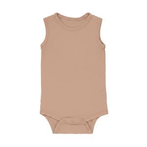 Combinaison bébé sans manches en coton doux, vêtements confortables pour nourrissons et bébés - Product Image 1