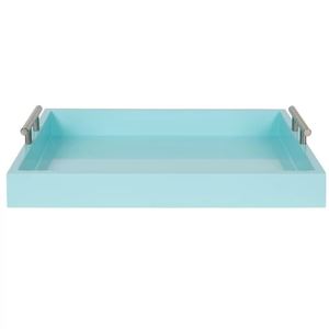 Bandeja de Servicio de Resina Epoxi de Primera Calidad con Asa de Metal, Bandeja Decorativa para Mesa de Centro, Precio de Venta para Exportación - Product Image 6