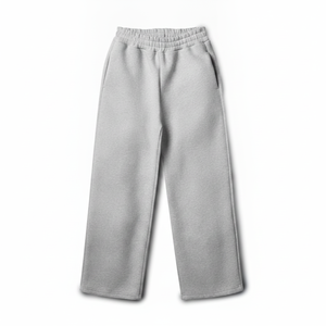 Pantalones Deportivos de Algodón Gris para Hombre, Ropa Deportiva Ecológica, Lavado de Color Ecológico y Logotipo Ecológico en la Cintura - Product Image 1