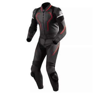 Combinaison Homme en Cuir de Vachette Véritable Imprimée Coupe-Vent pour Course Automobile et Moto, Style Oversize, Une ou Deux Pièces - Product Image 2