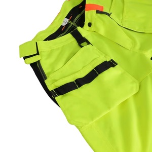 Hi Vis <b>Work</b> Pants Reflective Multi Pocket Safety Trousers For <b>Construction</b> And Industrial Workwear Durable Design - Product Image 4