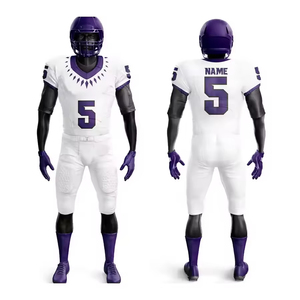 Professional Manufactures American Football Uniform for Sale Affordable Price Trending Style American Jersey Set - Product Image 1
