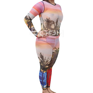 Conjunto de Body y Leggings con Estampado Sexy 2026 |   Mono de dos piezas con estampado 3D de palmeras al atardecer para mujer |   Ropa de Fiesta Estilo Y2K - Product Image 3