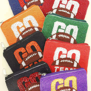 Monedero de cuentas de moda, bolsa de cuentas bordada a mano, monedero de cuentas de diseñador, bolsa de cuentas con cuentas de semillas para el día del partido, bolsos de noche - Product Image 6