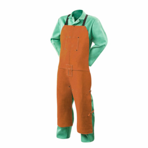 Best Performance Cowhide Split Leather CE Certified Welding Pant Industrial Safety <b>Fire</b> Resistant Oil Resistant Adjustable Waist - Product Image 2