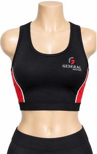 General Industries Women's Vintage Sporty Color Block Tank Top Breathable Scoop Neck Sports <b>Bra</b> 100% Polyester - Product Image 5