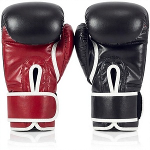 Gants de boxe en PU pour l'entraînement, arts martiaux, kick-boxing, fermeture auto-agrippante au poignet pour la salle de sport et le combat - Product Image 2