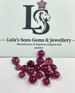 Rubí Natural 100% Cabujón Rojo Rosado 8-10mm Tratado Térmicamente de Alta Calidad, Gema Suelta para Joyería al Mejor Precio - Product Image 6