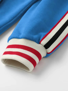 Hot Sale Customized Hooded Men's Winter Streetwear Tracksuit 100% Cotton Solid Pattern Printed <b>Jogging</b> OEM - Product Image 4