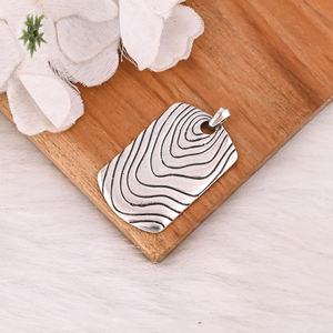 Pendentif Bohème en Argent Massif 925, Bijoux en Argent Vieilli, Fournisseur Direct pour Mariages, Pendentifs et Breloques Raffinés - Product Image 4