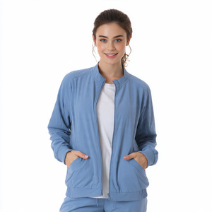 Unisex Hospital <b>Scrubs</b> Zipper Jackets High Quality Medical Jacket - Product Image 4