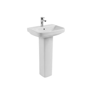 Conjunto de Lavabo Moderno con Pedestal y Lavabo Ovalado para Baño y Uso Hospitalario - Product Image 2