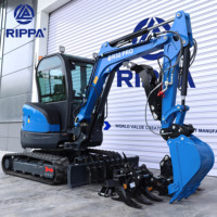 Livraison gratuite Fabricant d'excavatrices EPA Kubota Moteur Petite sur chenilles d'occasion agricole Mini excavatrice à vendre