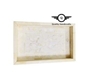 Vente en gros Plateau de service décoratif en incrustation d'os pour hôtels et restaurants Cadeau de Noël ou de l'Aïd Ustensiles de cuisine - Product Image 1