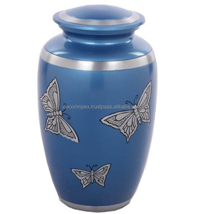 Urna Funeraria Moderna de Latón con Función de Jarrón de Mesa, Urna Conmemorativa de Aluminio de Alta Calidad para el Descanso Final - Product Image 1