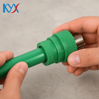 Raccord Droit Mâle PPR Vert 1/2 Pouce à Soudure Thermofusible pour Projet de Canalisation d'Eau Domestique