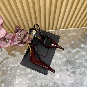 Nuevas Sandalias de Tacón Alto de Diseño de Lujo 2026 para Mujer - Zapatos de Moda de Cuero con Logotipo Personalizado, Sensuales, para Bodas de Verano - Product Image 4