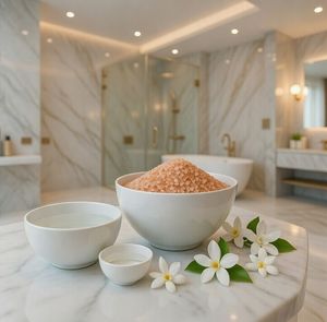 เกลืออาบน้ำหินหิมาลัยธรรมชาติ & น้ำแช่สปาแบบแกะสลักที่เป็นมิตรต่อสิ่งแวดล้อม พร้อมน้ำมันหอมระเหยบริสุทธิ์เพื่อผ่อนคลายร่างกายและจิตใจ - Product Image 4