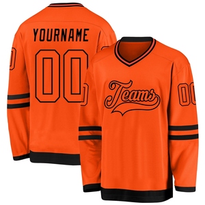 Maillot de hockey personnalisé OMMIZ INDUSTRY bleu sarcelle et noir avec col lacé, le plus vendu en gros - Product Image 6