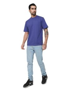 OEM logotipo personalizado 100% algodón hombres verano camiseta stock gota hombro manga corta Camiseta bordado personalizado - Product Image 2