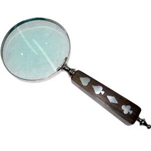 2024 nuevo diseño de lupa de lectura de latón antiguo de buena calidad artesanía india Color Bronce al por mayor lupa de cristal - Product Image 1