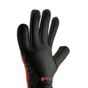 Gants de gardien de but en latex aqua sur le devant, en silicone sur le dos, super doux, personnalisés, coupe enroulée négative, sangle élastique amovible - Product Image 4