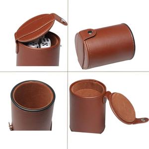 Gobelet à dés de casino en cuir personnalisé, économique, pour bar, jeux de poker et jeux pour adultes - Product Image 5