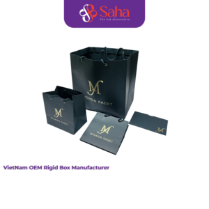 Cajas Rígidas de Papel Kraft Biodegradables y Reciclables OEM, Personalizables con Estampado en Lámina Dorada, Grabado en Relieve y Laminación Mate, Regalo de Vietnam - Product Image 4