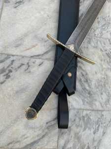 Espada de acero de Damasco hecha a mano con funda - Product Image 3