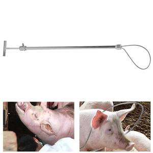 Pértiga de acero inoxidable para capturar cerdos, herramienta ajustable para sujetar animales, atrapador agrícola con cierre de resorte para cerdos, perros, etc. - Product Image 4