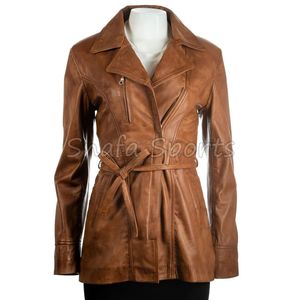 Veste Courte en Cuir Tendance pour Femme – Style Motard Chic et Ajusté – Manteau d'Hiver Premium pour Tenue Décontractée - Product Image 6