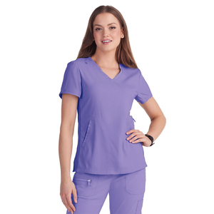 Ensemble de Blouses Médicales Premium pour Femmes – Col en V, Extensible, Tenue d'Infirmière, Hôpital, Clinique Dentaire, Laboratoire – Respirant, Style Jogger - Product Image 3