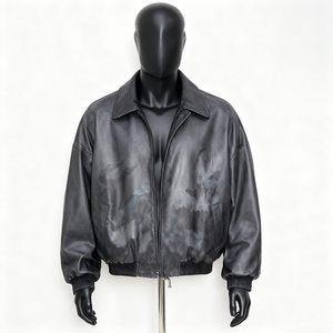 ARTIZ INTERNATIONAL Custom Genuine <b>Leather</b> <b>Jacket</b> <b>Men</b>/Womens Unisex Windproof Eco-Friendly Winter Streetwear - Product Image 3