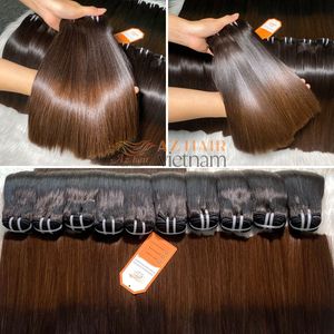 ผมคนเวียดนามแบบตรงยาว8 10นิ้ว12A สีดำธรรมชาติเกรดพร้อมส่ง - Product Image 4