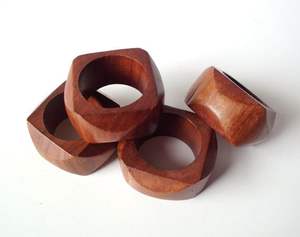 Anillos para Servilletas de Madera Natural Hechos a Mano, Decoración Rústica para Mesa, Accesorios Elegantes para Bodas y Fiestas, Estilo Rústico para la Mesa del Comedor - Product Image 5