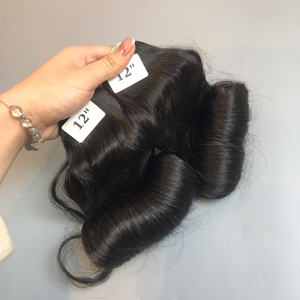 Super double tirage luxe 100% cheveux humains vietnamiens Fumi bouclés faisceaux meilleur prix de gros couleur à la mode prix compétitif - Product Image 2