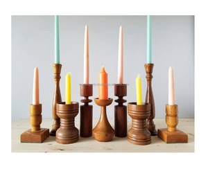 Candelabro de Mesa Moderno y Lujoso, Hecho a Mano, Color Personalizado, Decoración para el Hogar, Portavelas de Madera Flotante, para Bodas y Navidad - Product Image 6