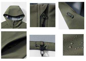 Veste de pluie unisexe avec logo personnalisé, coupe-vent, imperméable, softshell, pour le ski, la randonnée en plein air - Product Image 5
