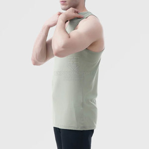 เสื้อกล้ามออกกำลังกายผู้ชายรุ่นใหม่ขายส่ง IM-00876 ระบายอากาศได้ดี คุณภาพสูง ผลิตจากผ้าฝ้าย 100% รับผลิตแบบ OEM - Product Image 1