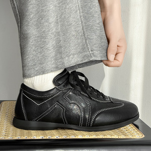 Zapatillas Deportivas Clásicas Retro Alemanas para Hombre, Estilo Pareja, Suela Plana, Diseño Exclusivo Premium, Punta Redonda, Zapatos Casuales de Cuero para Mujer - Product Image 4