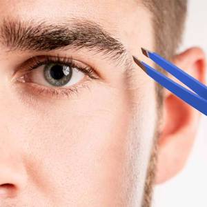 แหนบดึงขนตาสแตนเลสแบบแม่นยำ ปลายเรียบ สีฟ้า - Product Image 5